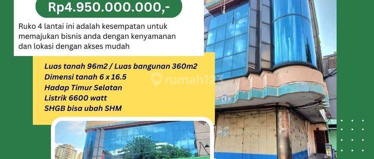 TURUN HARGA .. DIJUAL MURAH DI BAWAH NJOP .. RUKO DI HARCO MANGGA DUA , SIAP PAKAI 1