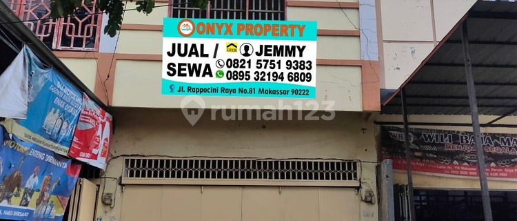 Dijual Ruko Poros Jalan Cocok Untuk Usaha di Kota Makassar 1