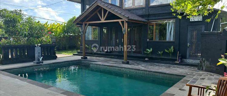 Dijual Villla Ocean View Lantai 2 di Area Siyut Pantai Keramas Gianyar Bali Full Furnished  1