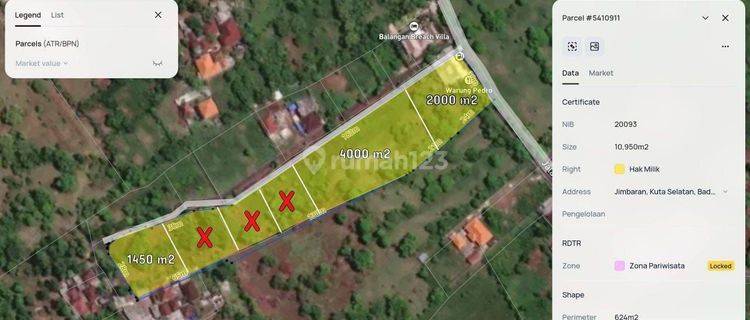 FOR SALE : LAND WITH OCEAN VIEW IN MAIN ROAD BALANGAN BEACH - SOUTH KUTA For Sale Premium Land & Ocean View on Main Road of Balangan Beach - South Kuta 1