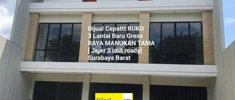 Dijual Cepatt Ruko 3 lantai Baru Gress 1