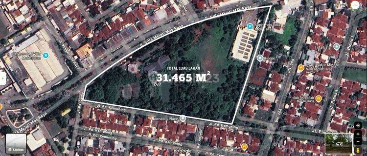 Dijual Kavling Commercial Villa Melati Mas Serpong Hadap Jalan 1