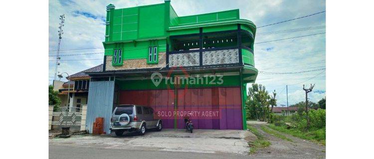 Toko Gudang+hunian Strategis di Sambungmacan Sragen 1
