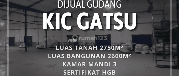 Dijual Gudang di KIC Gatsu Semarang
 1