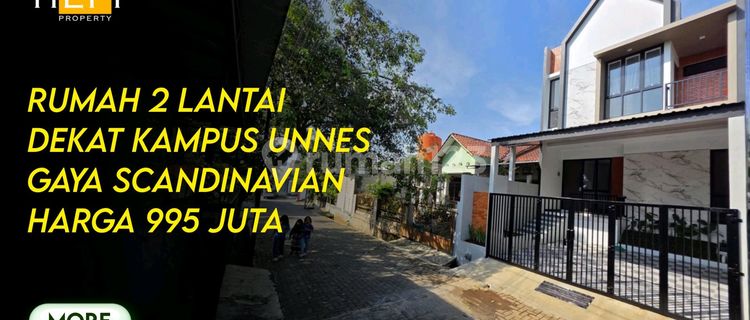 Rumah Baru 2 Lantai Scandinavian Style Dekat Unnes 1