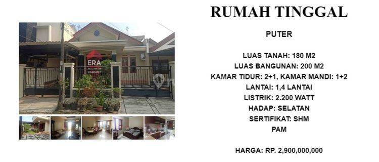 Rumah di Puter Sektor 5 Bintaro Jaya Tangerang Selatan  1