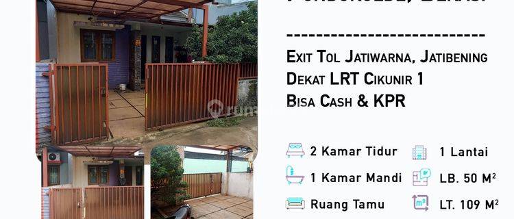 Rumah Dijual di Jatimakmur Tol Jatibening Jatiwarna Bisa Kpr 1