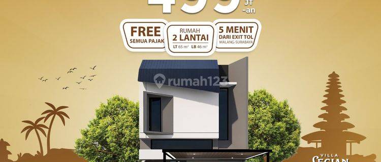 Rumah Promo 2 Lantai Konsep Villa Bali Harga 499 Jutaan 1