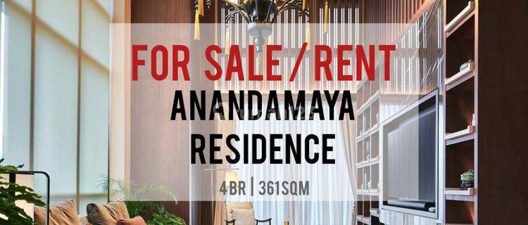 Sewa Apartemen Anandamaya Residence, 4BR, 361sqm, Baru, Furnished 1