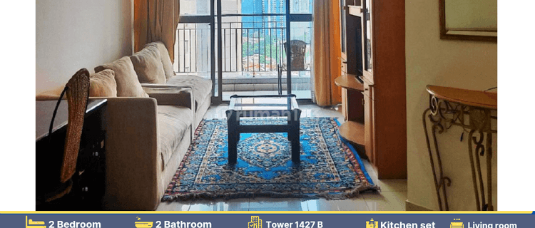 Apartemen Taman Rasuna, Disewakan, 2 Kamar Tidur, Furnished, Bagus 1