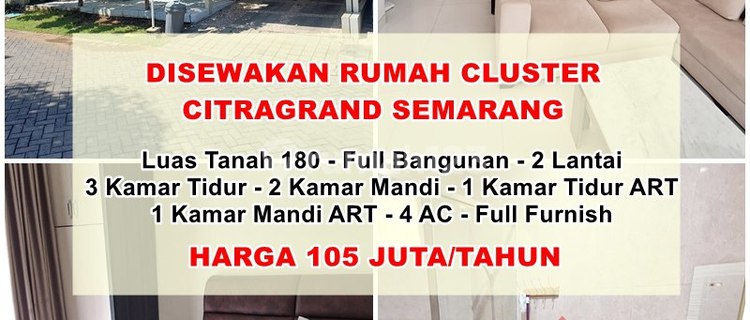 Rumah Bagus Siap Huni Cluster Citra Grand Sambiroto Kedungmundu 1
