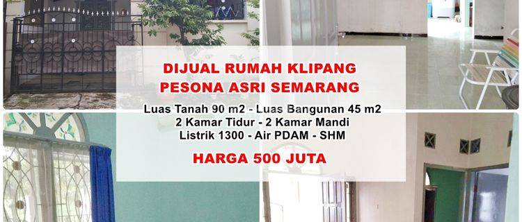 Rumah Siap Huni di Jalan Klipang Pesona Asri, Semarang 1