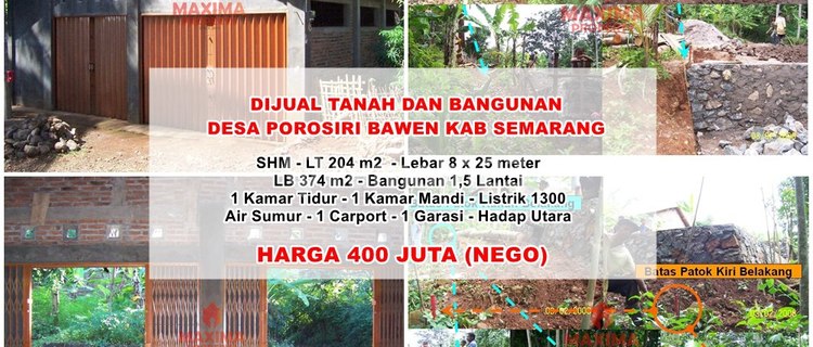 Land and Building Ds Polosiri, Bawen, Semarang Regency 1