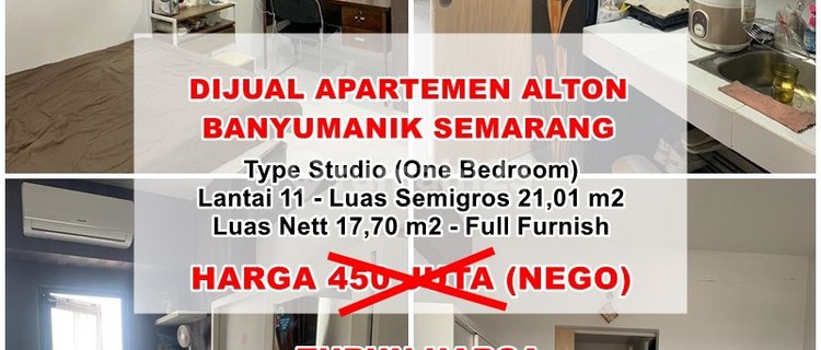 Ready-to-Use Apartment The Alton Residence Tembalang Near UNDIP 1