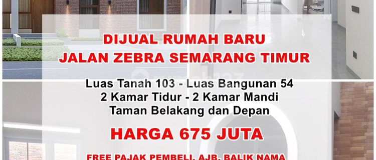 Rumah Baru Istimewa Lokasi Jalan Zebra Pedurungan Semarang Timur 1