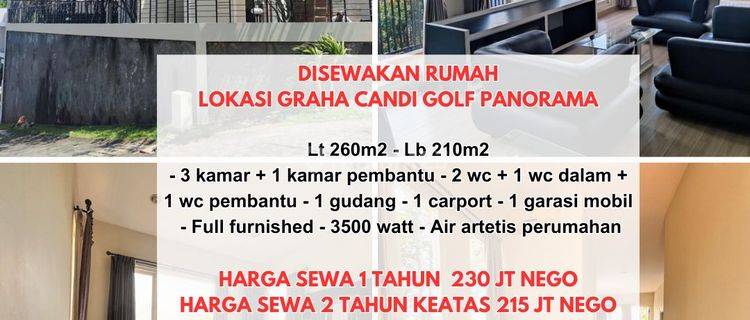 Rumah Full Furnished di Graha Candi Golf, Semarang 1