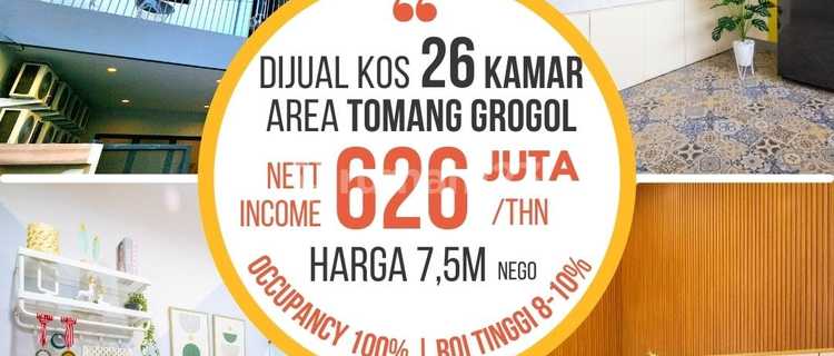 For Sale: Kost House at Tomang Citrine Residence, West Jakarta 1