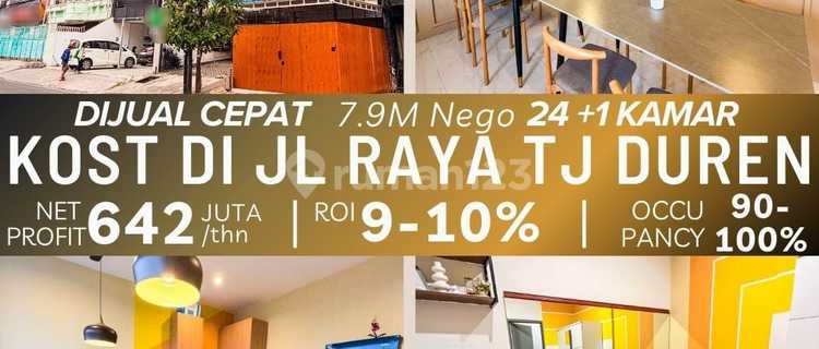 For Sale: Boarding House on Jl Tanjung Duren Raya, Tanjung Duren, Grogol Petamburan Sub-district, West Jakarta 1