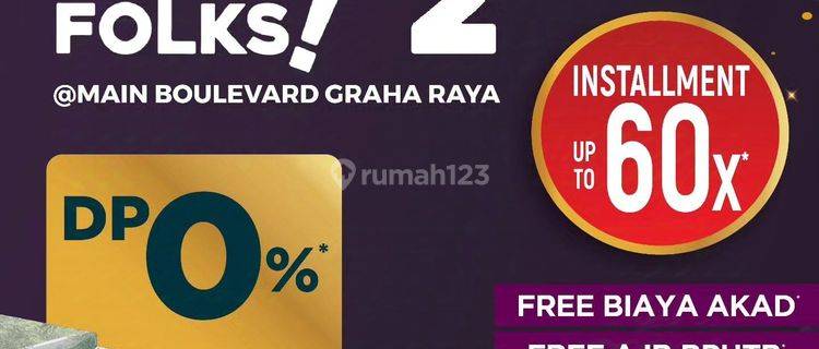 Ruko Baru 2 Lantai Fortune Folks 2 Di Kawasan Graha Raya Bintaro