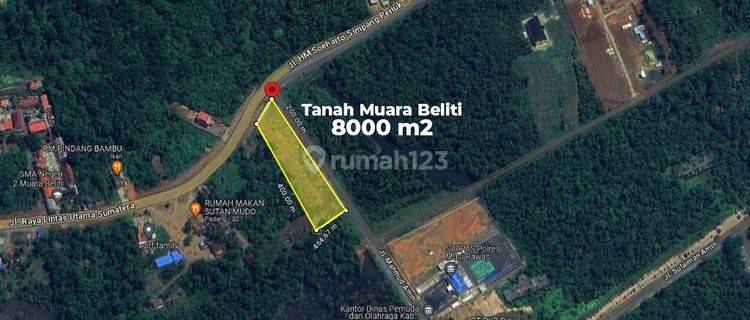 DIJUAL TANAH JALAN LINTAS SEKAYU – LUBUK LINGGAU MUARA BELITI MUSI RAWAS 1