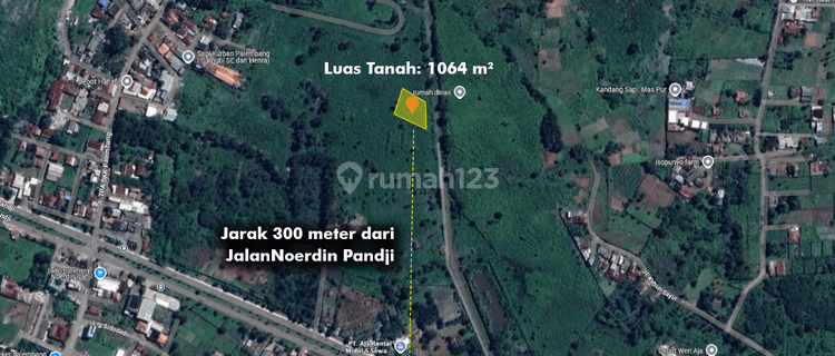 Dijual Tanah Dekat Bandara Jalan Noerdin Panji Palembang 1