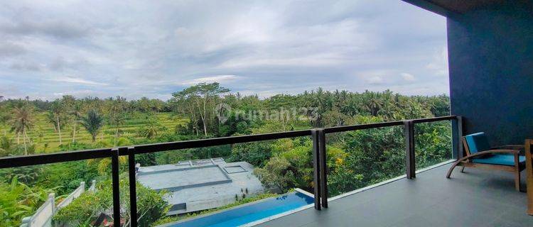 Villa Luxury Ubud dengan view sawah sungai dan air terjun  1