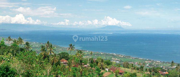 L20 Dijual Tanah Unik Tepi Bukit di Cempaga Pemandangan Laut 1