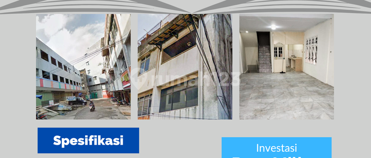 For Sale 3-Story Shop House in Palembang at Dika Deretan Putih Salju 1