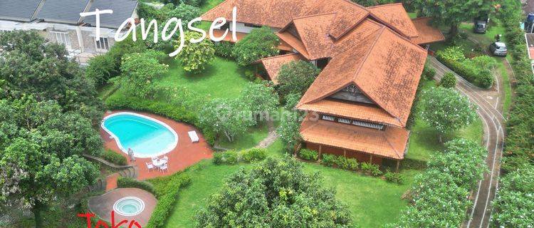 Rumah Villa Asri Pekarangan LT 3600 M2 di Cirendeu, Tangerang Sel 1