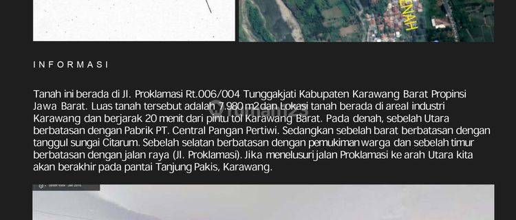 Dijual Cepat Lahan Tanah Lokasi Strategis Area Industri Rengasdengklok Karawang 1