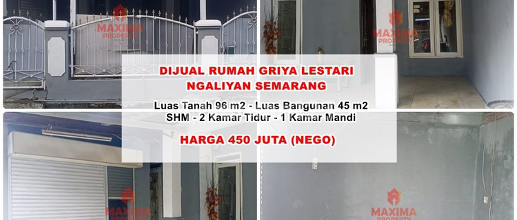 Turun Harga di Jual Rumah Griya Lestari Ngaliyan 1