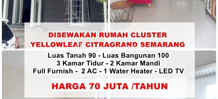 Disewakan Furnished Rumah 2 Lantai di Citragrand 1