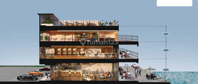 Soho Ruko Rukan Pik 2 The Riverside At Pasir Putih 6x25 Tipe 3 Lantai + Rooftop 1