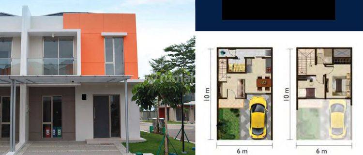 Rumah Pik 2 Tipe Orchid 6x10 Hoek Hook View Danau Jarang Ada 1