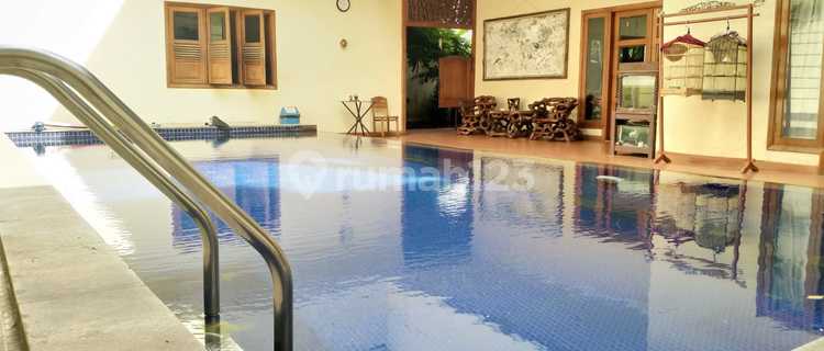 Rumah asri swimming pool villa Cinere mas Ciputat Tangerang jarang ada lt 837mtr SHM  1