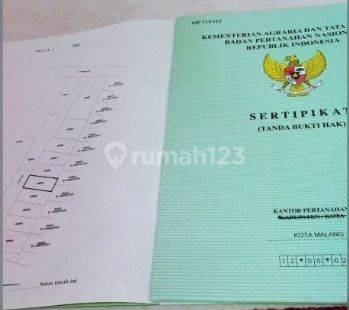 Tanah Murah SHM Arjowinangun malang Kota surat split Dijual cepat B.U Poll 1