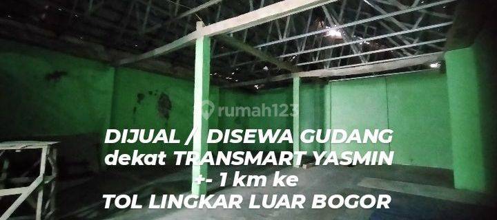 Dijual Gudang Dekat Tol Yasmin Bogor Kota 1