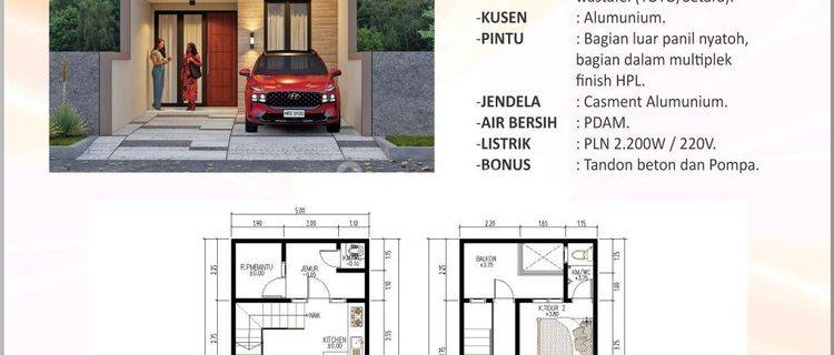 Dijual Rumah baru 2 lantai Mulyosari utara 1