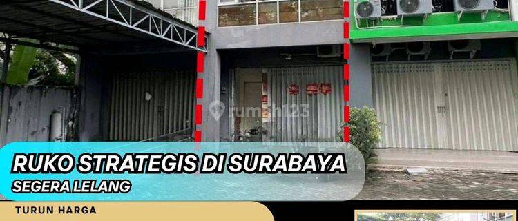 Dijual Asset Bank / Lelang Ruko Adamas Raya Sukomanunggal Surabaya Barat 1