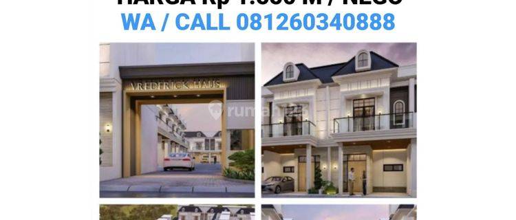 DI JUAL VILLA LUX SIAP HUNI DI KOMPLEK VREDERICK HAUS 1