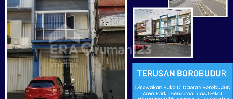 Shop House in the Borobudur Area, Large Shared Parking Space. 1