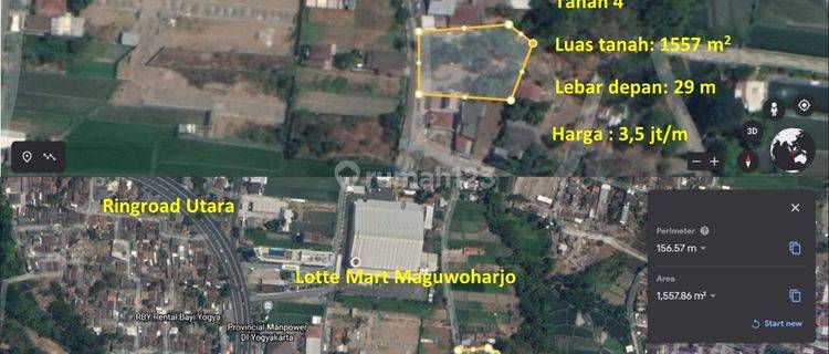 Tanah Maguwoharjo Yogyakarya di belakang lotte mart 1