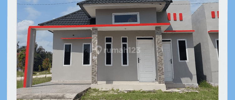 Rumah Type 45 Dengan Dp 10 Juta di Parit Indah  1