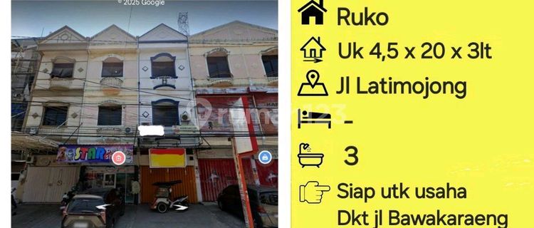 For Rent Shop House on Gunung Latimojong Main Road 1