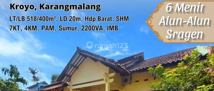 Rumah 2lantai tengah kota Sragen 1