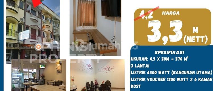 FOR SALE Shop House with Exclusive Cafe and Boarding on Ratulangi Street 1