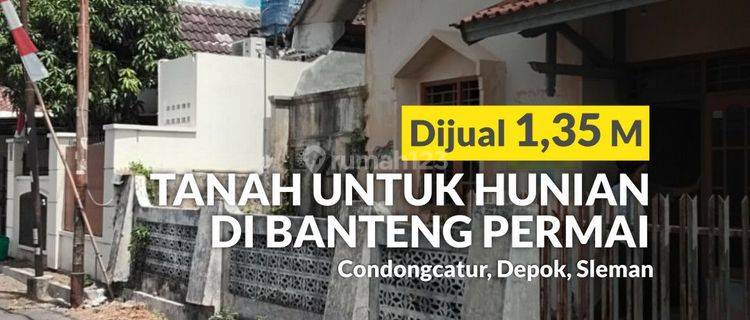 Tanah Bonus Rumah Lama, Strategis, Jl. Kaliurang, Favorit Area 1