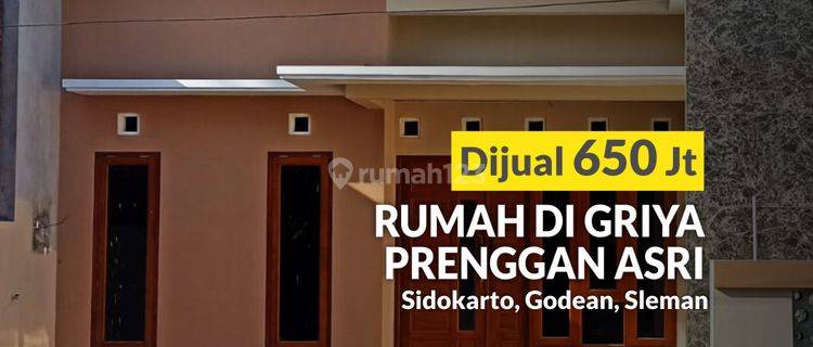 Dijual Rumah Untuk Pasangan Muda, di Griya Prenggan Asri Godean 1