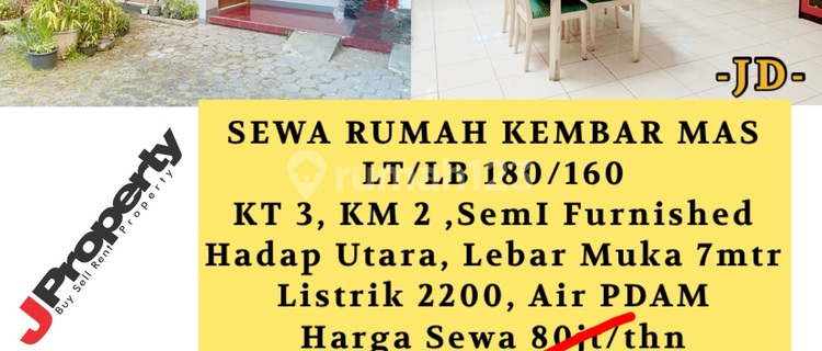 Rumah Kembar Mas Sewa 65 Juta Per Tahun Kontrakan di kompleks Kembar Mas Bandung, BKR 1