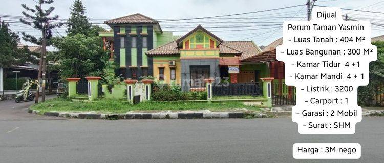 Rumah Hoek Taman Yasmin Jalan Utama 1